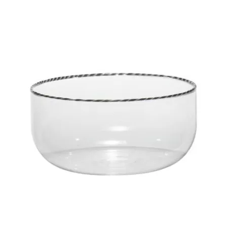 Intrecci, Bowl nero/bianco - Zafferano