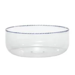 Intrecci, Big Bowl blu/bianco - Zafferano