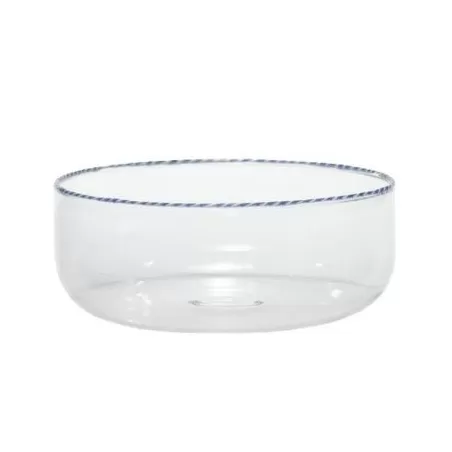 Intrecci, Big Bowl blu/bianco - Zafferano