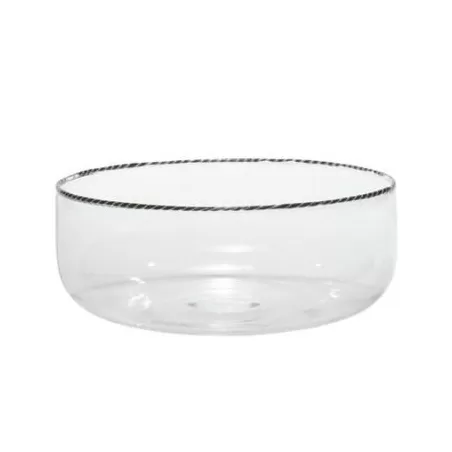 Intrecci, Big Bowl nero/bianco - Zafferano