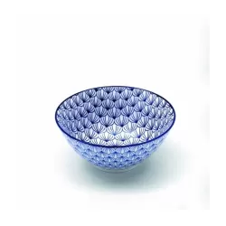 Rhapsody in blue, Medium Bowl pennacchi d. 165 - Zafferano