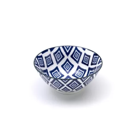 Rhapsody in blue, Micro Bowl fantasia rombi d. 110 - Zafferano