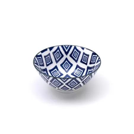 Rhapsody in blue, Micro Bowl fantasia rombi d. 110 - Zafferano