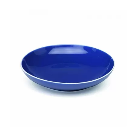 Rhapsody in blue, Piatto fondo blu filo bianco d. 215 - Zafferano