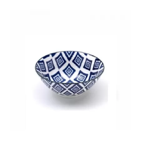 Rhapsody in blue, Small Bowl rombi D. 125 - Zafferano