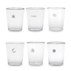 Symbols junior, Bicchiere confezione assortita 6 pezzi - Zafferano