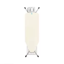 XL Comfort 124x45 - Poggiaferro, cestello, telaio Silver Lucido, Ecru - Brabantia