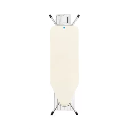 XL Comfort 124x45 - Poggiaferro, cestello, telaio Silver Lucido, Ecru - Brabantia