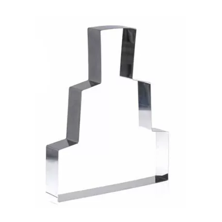 Torta inox cm. 30x36x4,5 h. - Decora