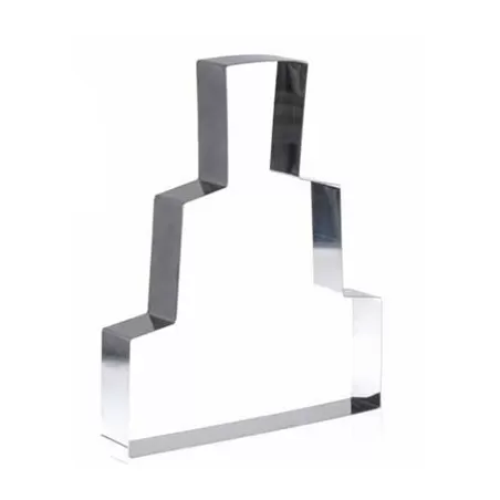 Torta inox cm. 30x36x4,5 h. - Decora