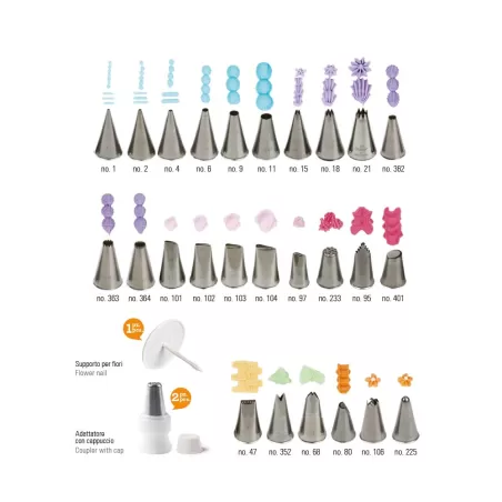 Set professionale per la decorazione al cornetto - Decora