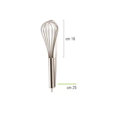 Frusta in acciaio inoc Cm. 25 - Decora