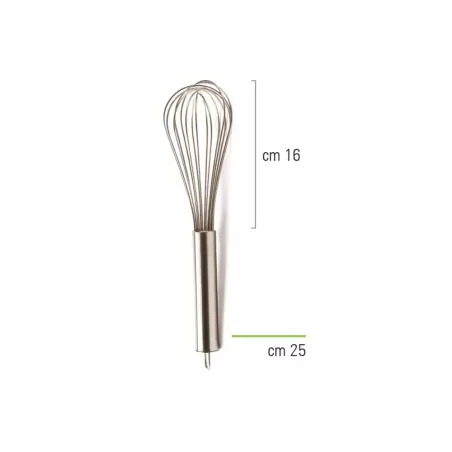 Frusta in acciaio inoc Cm. 25 - Decora