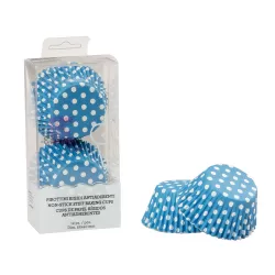 Pirottini rigidi a pois azzurro Cm. 5 - Decora
