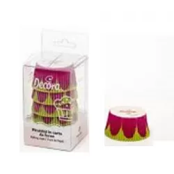 Pirottini muffin petali fucsia Mm. 50x32 Pezzi 75 - Decora