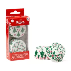 Pirottini muffin Holly & Tree Mm. 50x32 Pezzi 36 - Decora