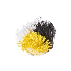 Pistilli per fiori bianco, giallo e nero Pezzi 864 - Decora