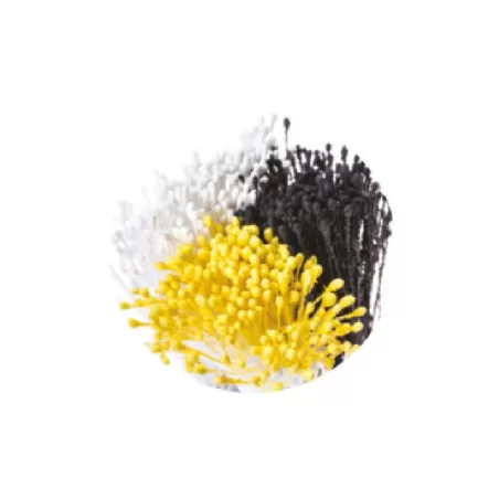 Pistilli per fiori bianco, giallo e nero Pezzi 864 - Decora