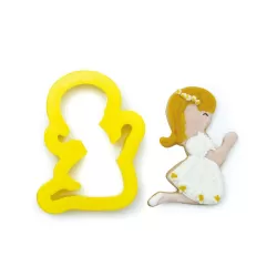 Tagliapasta comunione bimba Cm. 8,5x6x2 H. - Decora