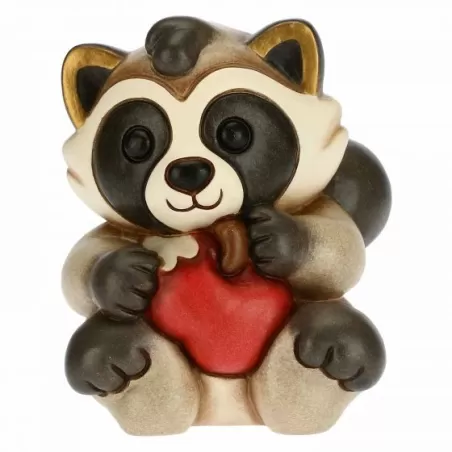 Procione Pepito seduto con mela - Thun