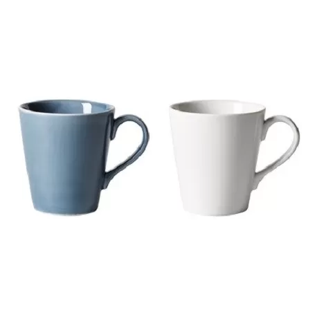 Organic Turquoise/White Set Bicchire con manico 2 pezzi EC - Villeroy & Boch