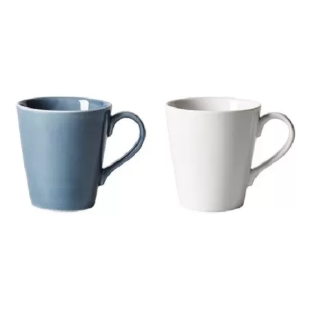 Organic Turquoise/White Set Bicchire con manico 2 pezzi EC - Villeroy & Boch