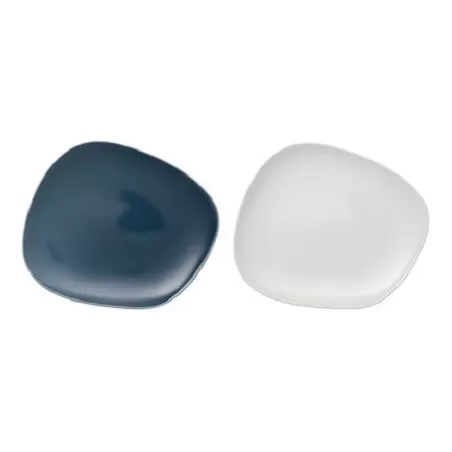 Organic Turquoise/White Set Piatto Piano 2 pezzi EC - Villeroy & Boch
