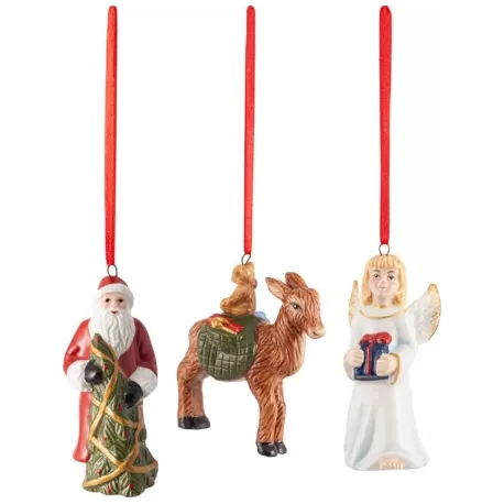 Nostalgic Ornaments Ornamento Babbo Natale cervo 3 pezzi - Villeroy & Boch