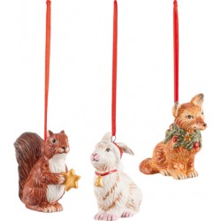 Nostalgic Ornaments Ornamento animalio del bosco set 3 pezzi - Villeroy & Boch