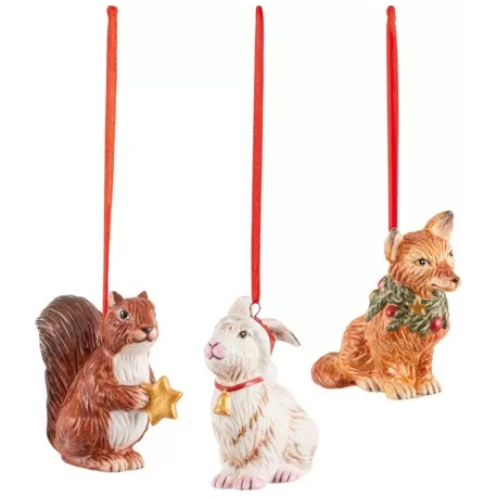 Nostalgic Ornaments Ornamento animalio del bosco set 3 pezzi - Villeroy & Boch