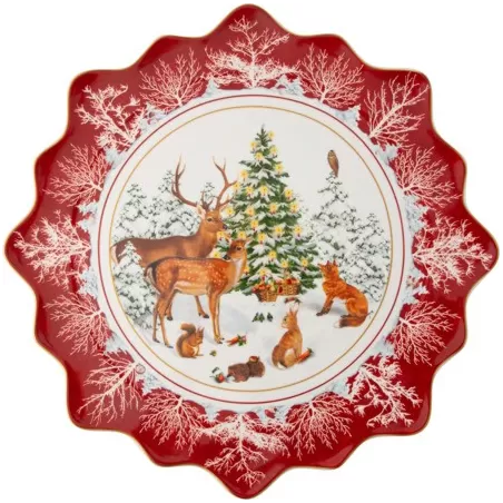 Toy's Fantasy Piatto pasticcini grande animali del bosco - Villeroy & Boch