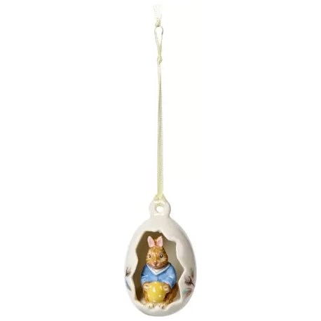 Bunny Tales Orn a uovo Max, fiori blu - Villeroy & Boch