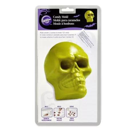 Stampo per cioccolatini e caramelle teschio 3D per festa Halloween - Wilton