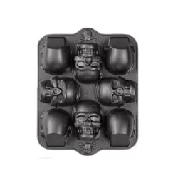 Tortiera antiaderente teschio 3D per festa Halloween - Wilton 2