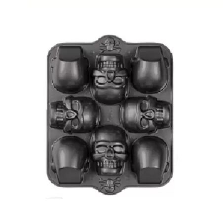 Tortiera antiaderente teschio 3D per festa Halloween - Wilton