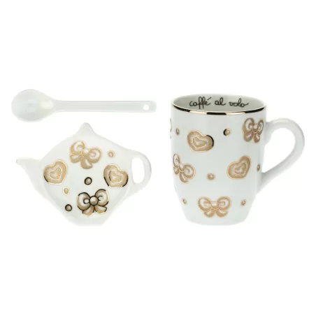 Set mug, poggiabustina e cucchiaino Gold Icons - Thun