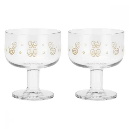 Set 2 ciotole con gambo Gold Icons - Thun