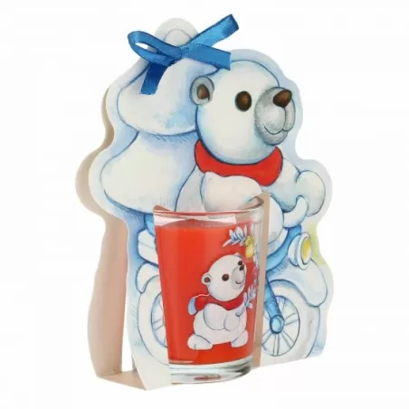 Candela con orso polare in bici Dolce inverno   - Thun