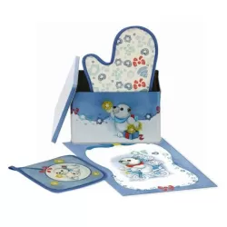 Set guantone, presina e canovaccio Dolce inverno - Thun
