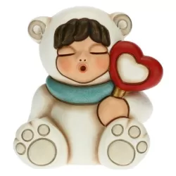 Bimba orso polare con leccalecca - Thun