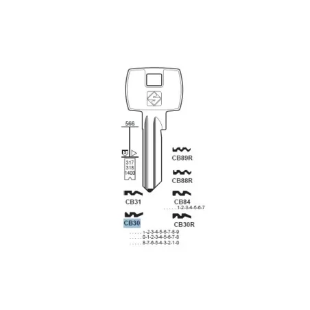 Chiave, Corbin - CB30 - Silca