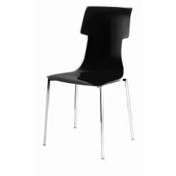Sedia my chair con struttura cromata nero - Guzzini