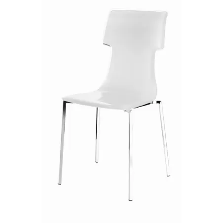 Sedia my chair con struttura cromata bianco - Guzzini