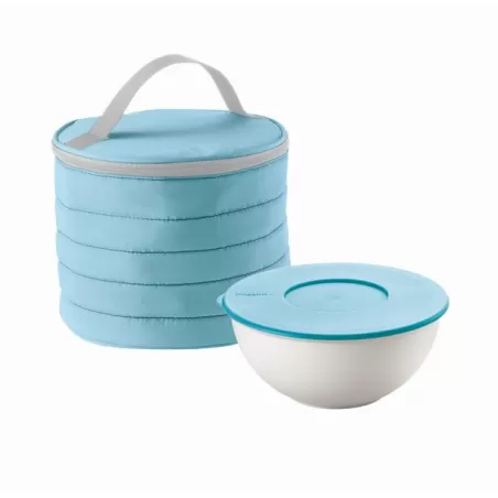 Borsa termica tonda+contenitore handy celeste matt - Guzzini
