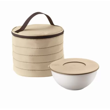 Borsa termica tonda+contenitore handy argilla - Guzzini