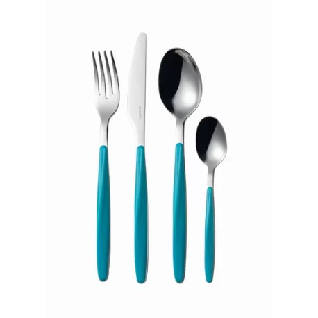 Set 24 posate 'my fusion' azzurro matt - Guzzini