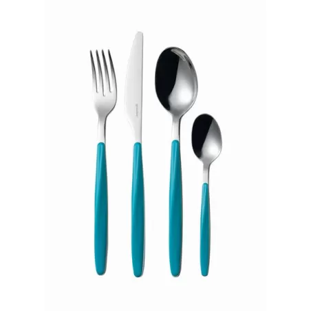 Set 24 posate 'my fusion' azzurro matt - Guzzini