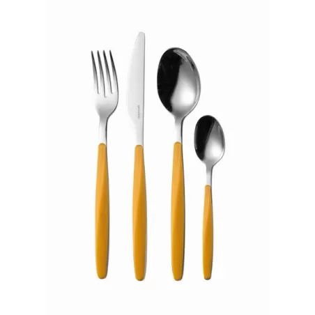 Set 24 posate 'my fusion' giallo ocra - Guzzini