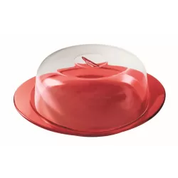 Tortiera 'feeling' rosso trasparente - Guzzini