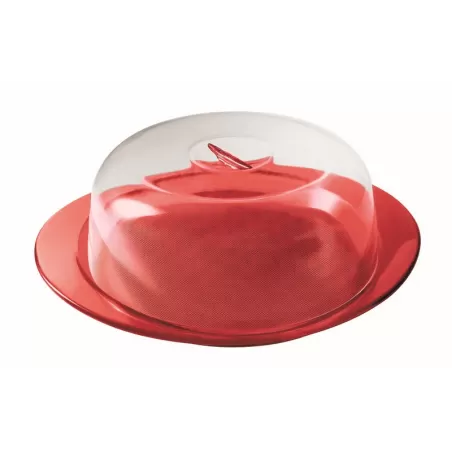Tortiera 'feeling' rosso trasparente - Guzzini